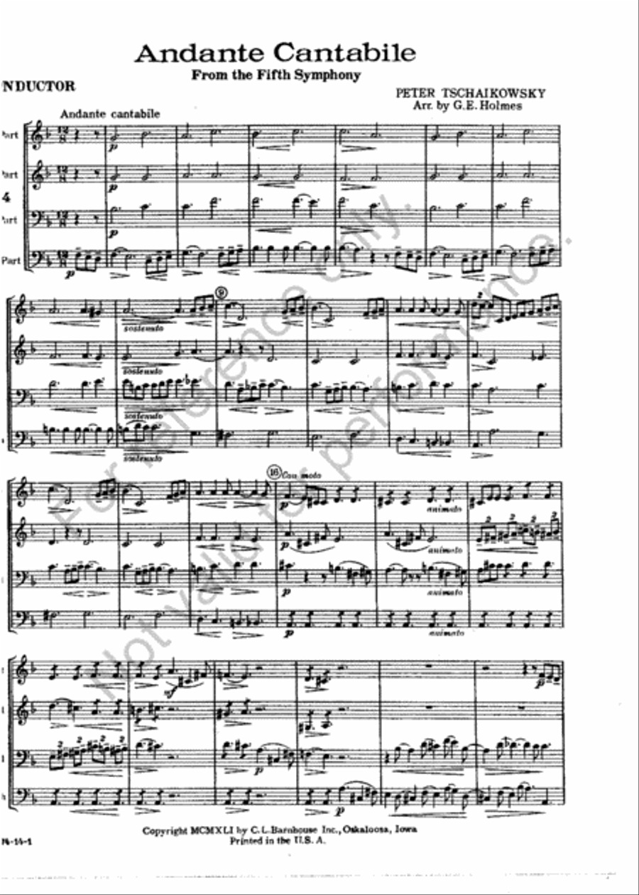 Andante Cantabile Andante Cantabile Horn scores gallery preview page 2