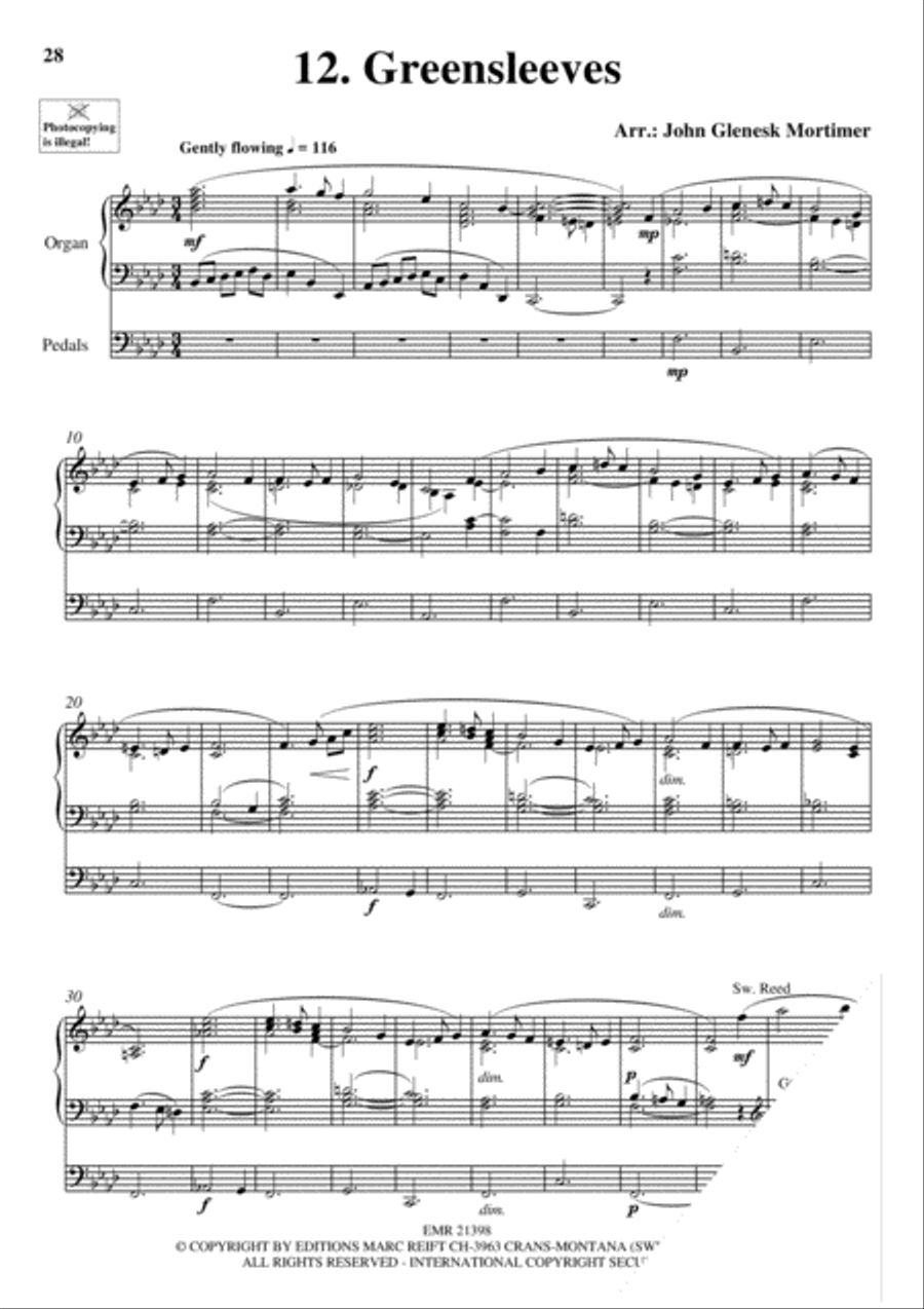 Wedding Favorites for Organ Trumpet scores gallery preview page 17