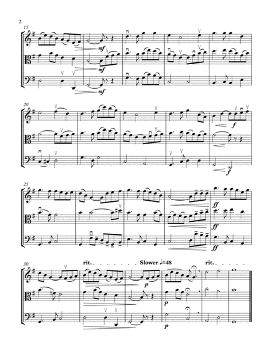 Danny Boy (String Trio) String Trio scores gallery preview page 2