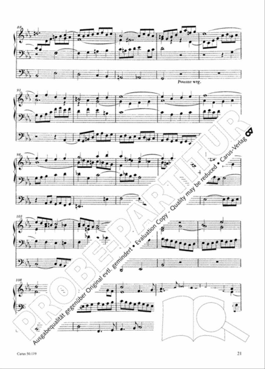 Organ Sonata No. 6 in E flat minor Organ scores gallery preview page 22