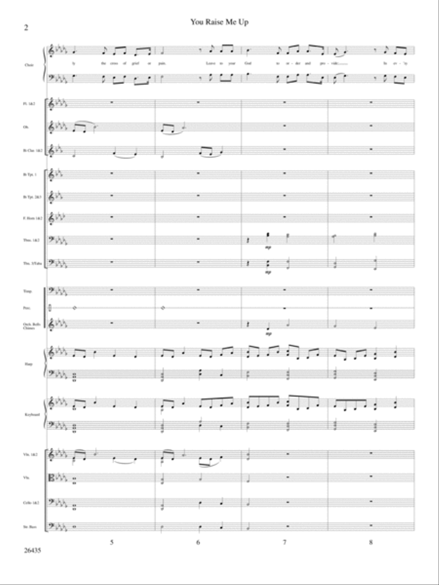You Raise Me Up Choir scores gallery preview page 3