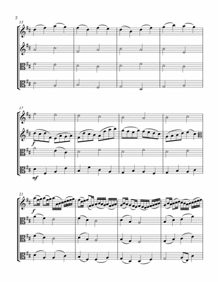 Canon In D Wedding Viola Quartet image number null