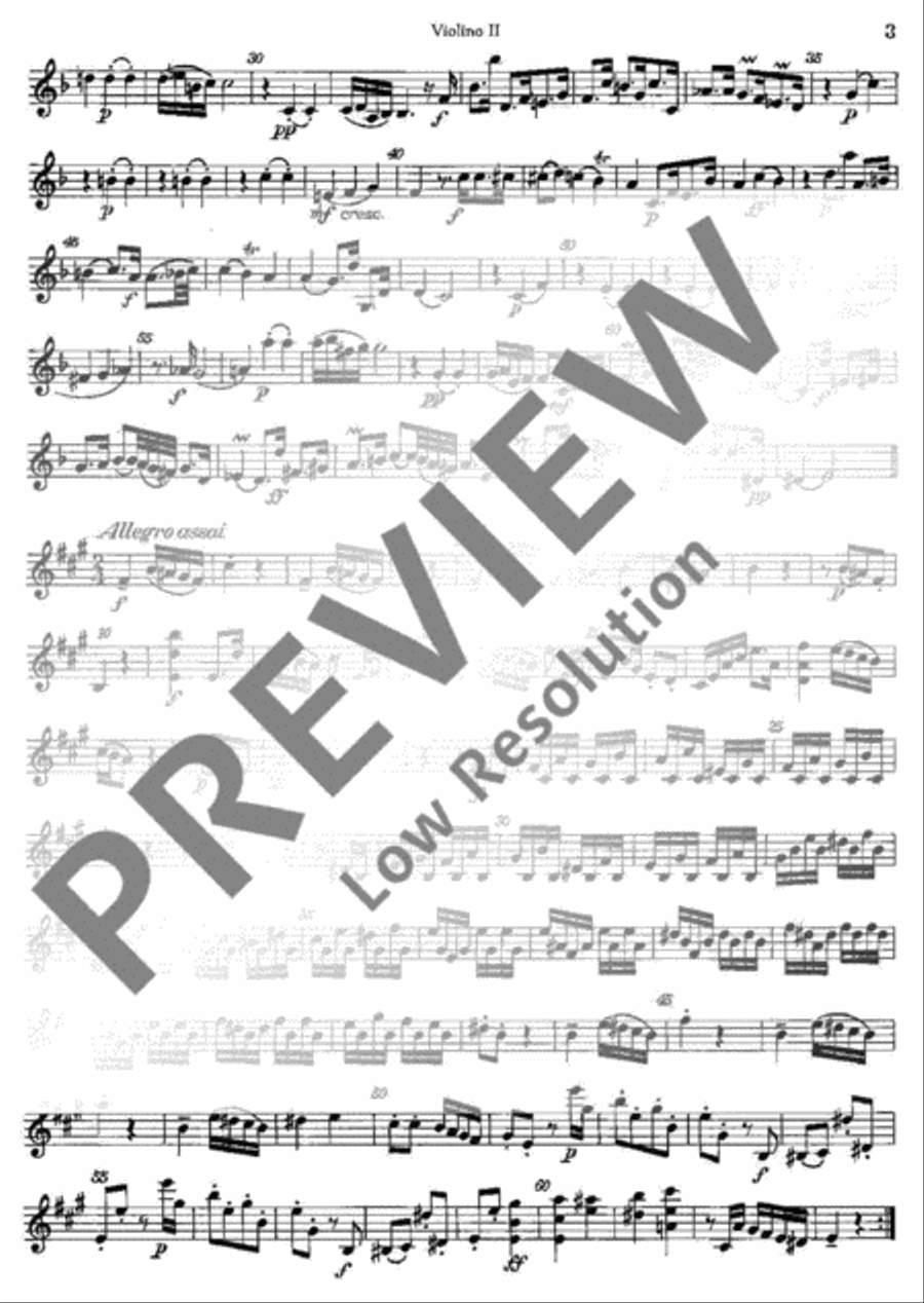 Symphony A major Violin scores gallery preview page 4