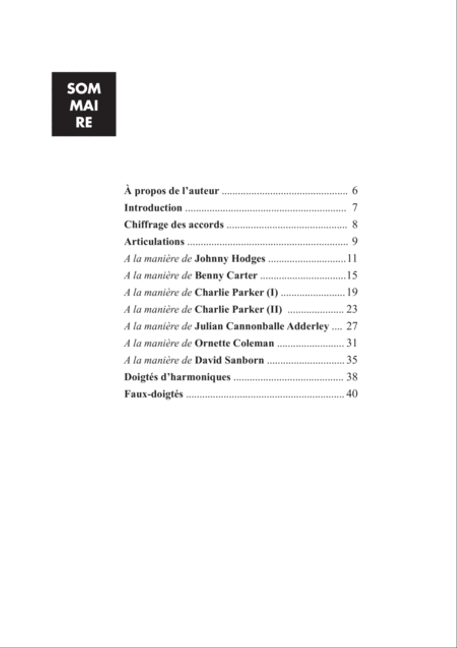 Etudes jazz pour saxophone - Volume 2 Saxophone Solo scores gallery preview page 3