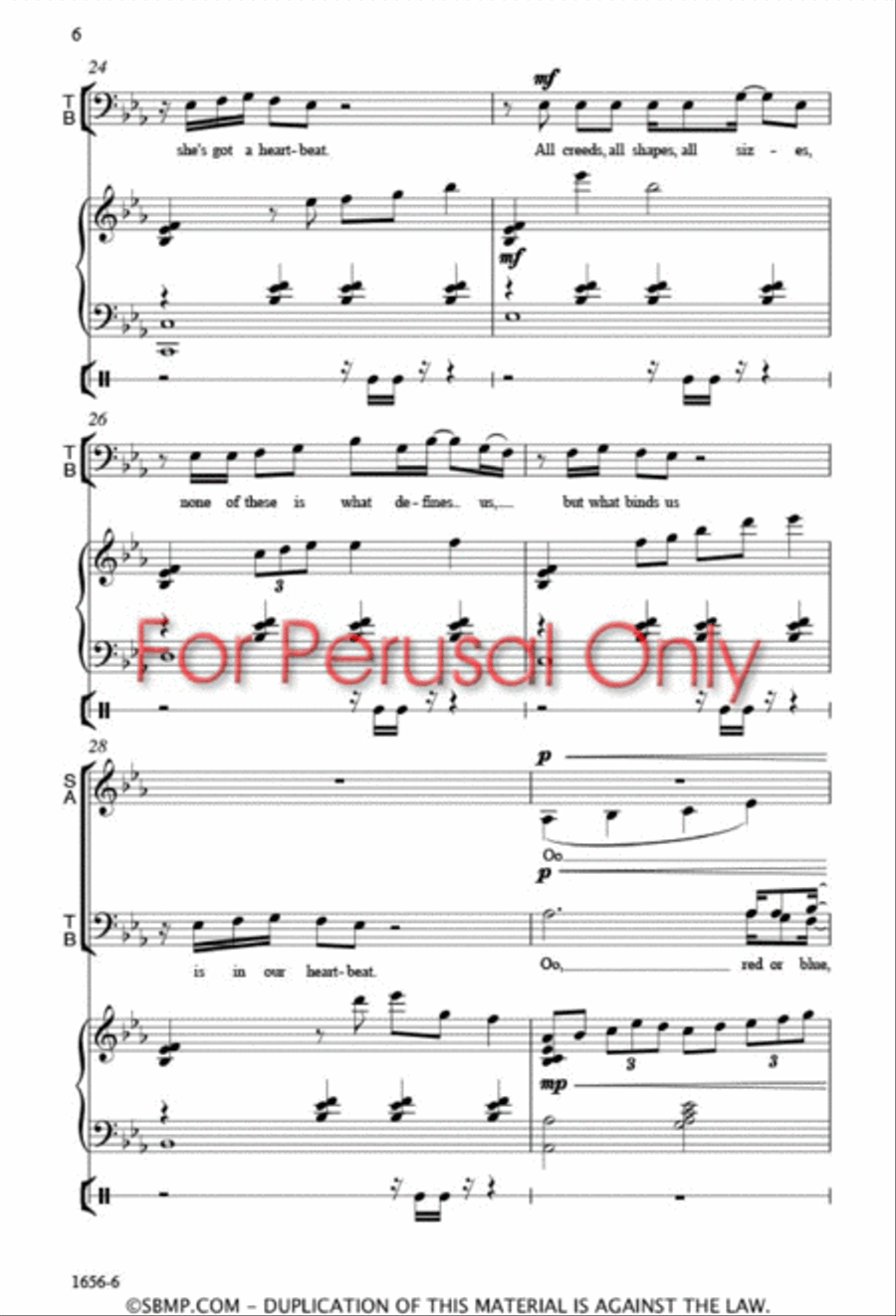 Heartbeat 4-Part scores gallery preview page 5