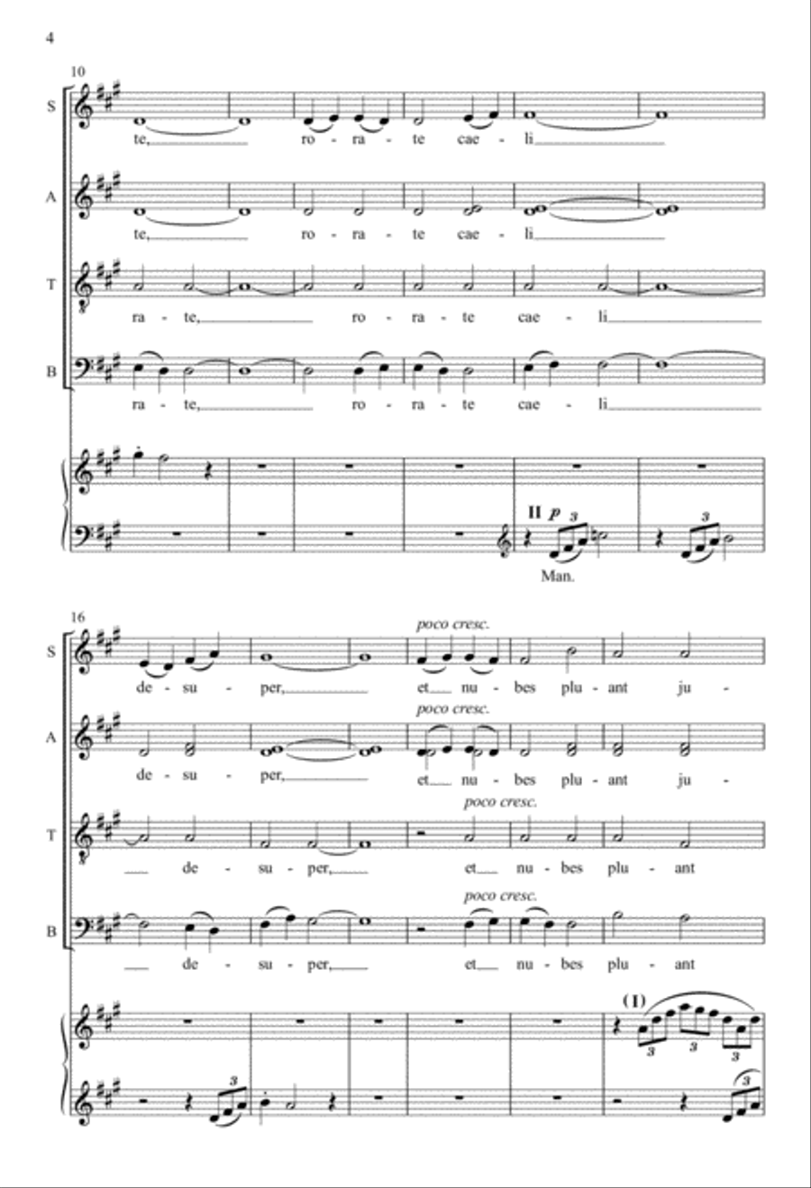 Rorate caeli from Vidimus stellam Divisi scores gallery preview page 4