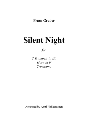 Book cover for Silent Night - Brass Quartet