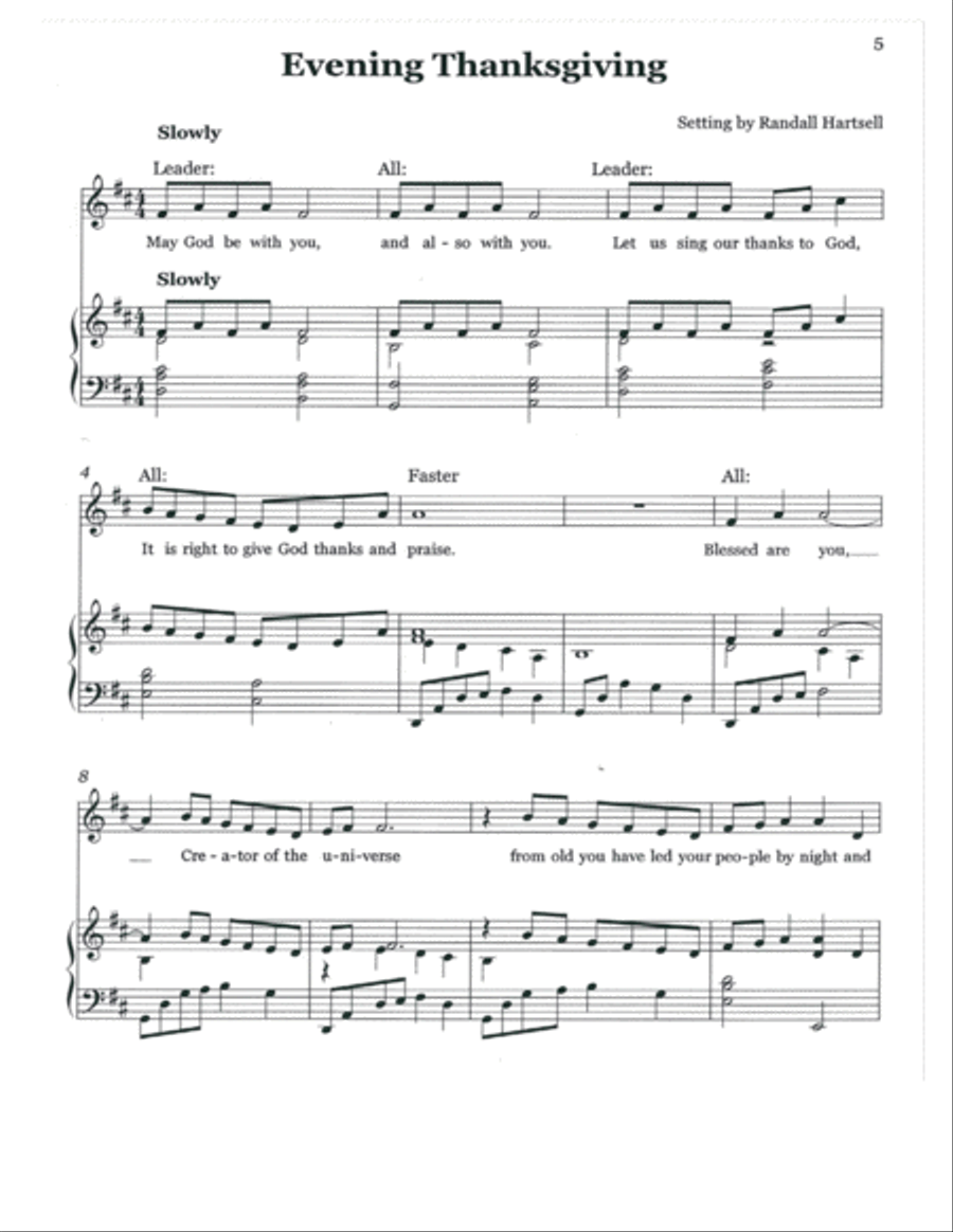 Evening Prayer Evening Prayer Unison Choir scores gallery preview page 5