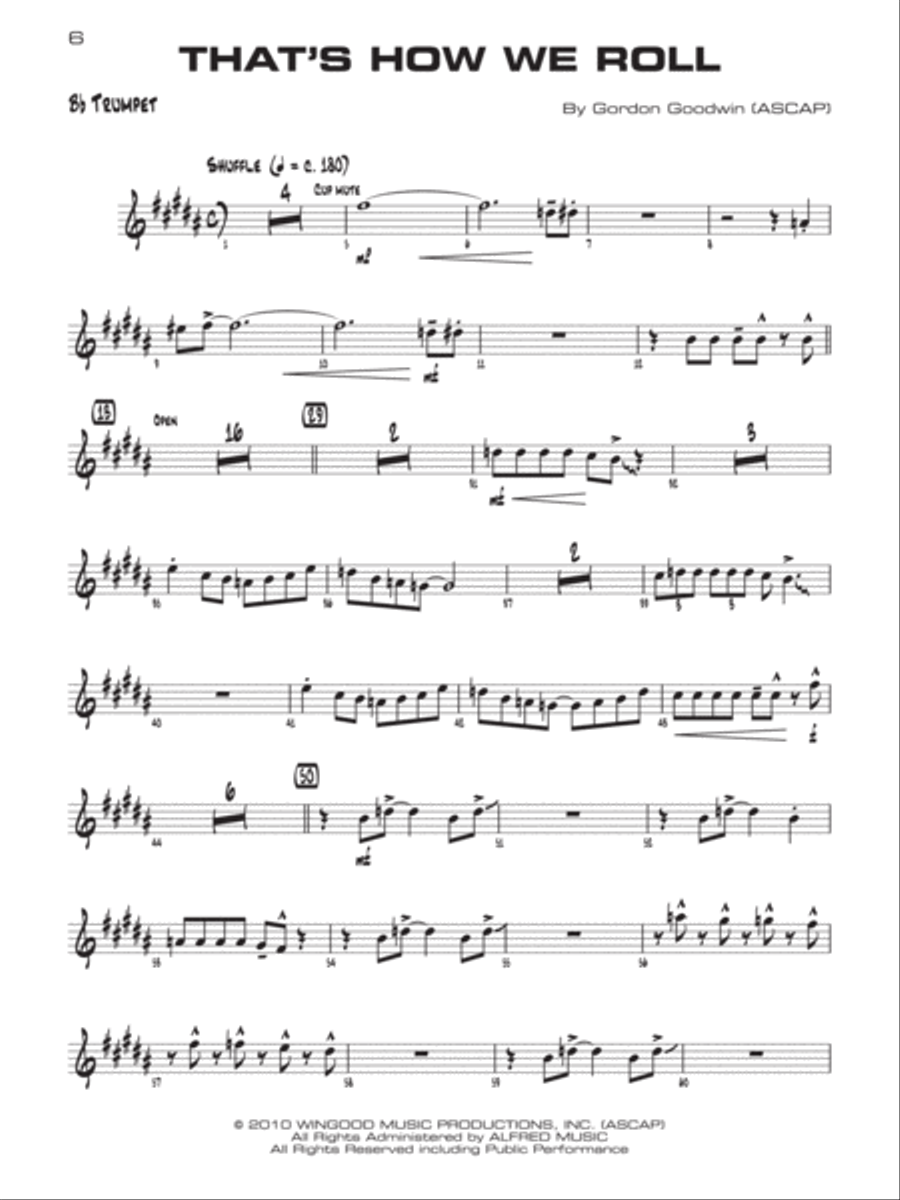 Gordon Goodwin's Big Phat Play Along, Volume 2 Cornet scores gallery preview page 9
