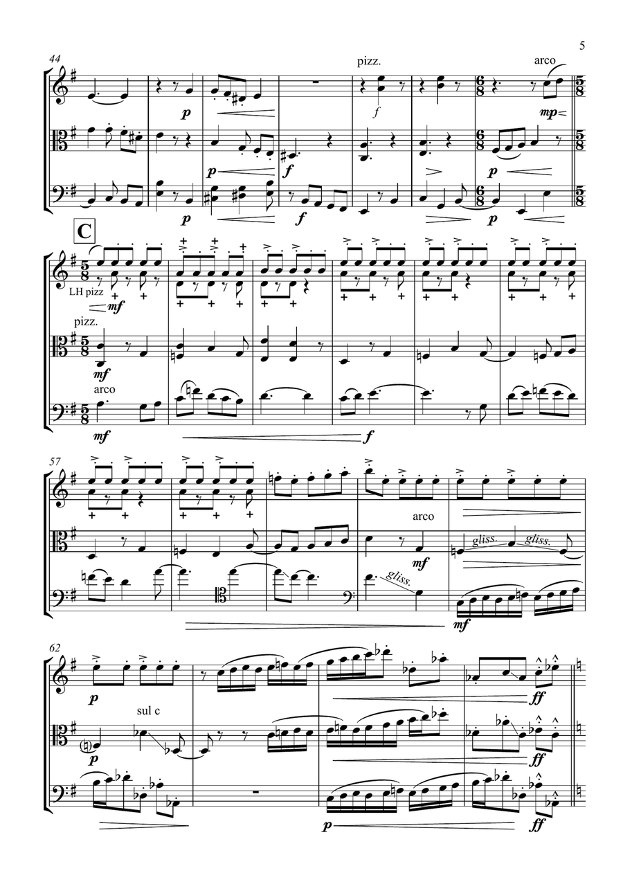 String Trio - Eastern Promises String Trio scores gallery preview page 5