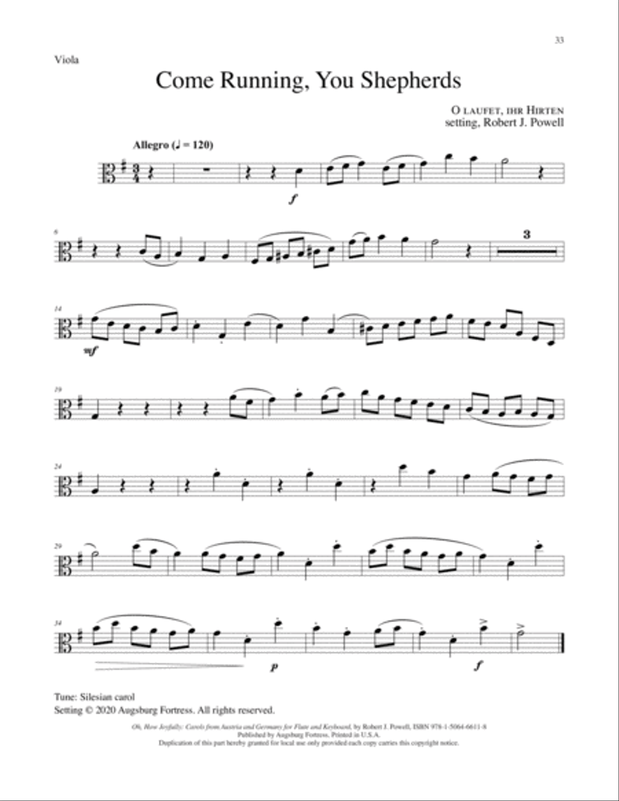 Oh How Joyfully Flute scores gallery preview page 8
