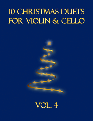 Book cover for 10 Christmas Duets for Violin and Cello (Vol. 4)