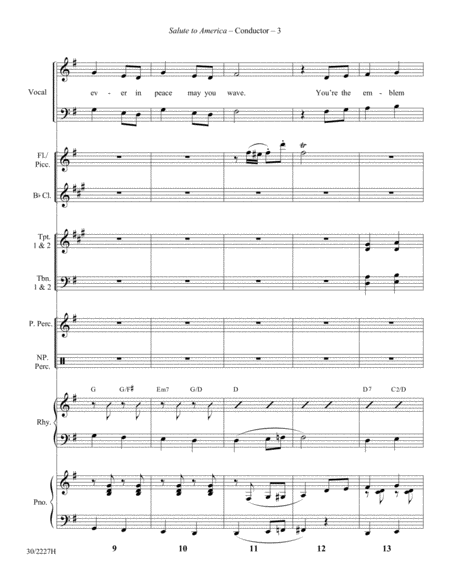 Salute to America - Instrumental Score and Parts