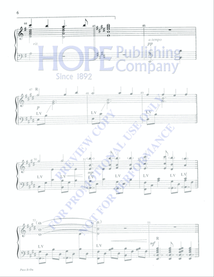 Pass It On 5-Octaves scores gallery preview page 6