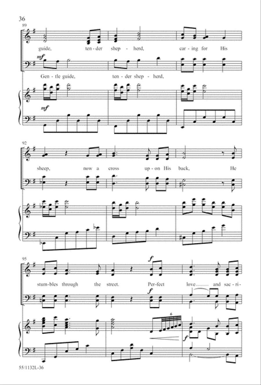 Journey to the Cross 4-Part scores gallery preview page 36
