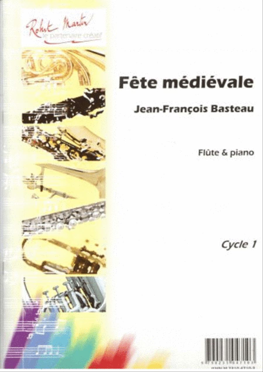 Fête médievale, pour flûte et piano Piano Accompaniment scores gallery preview page 1