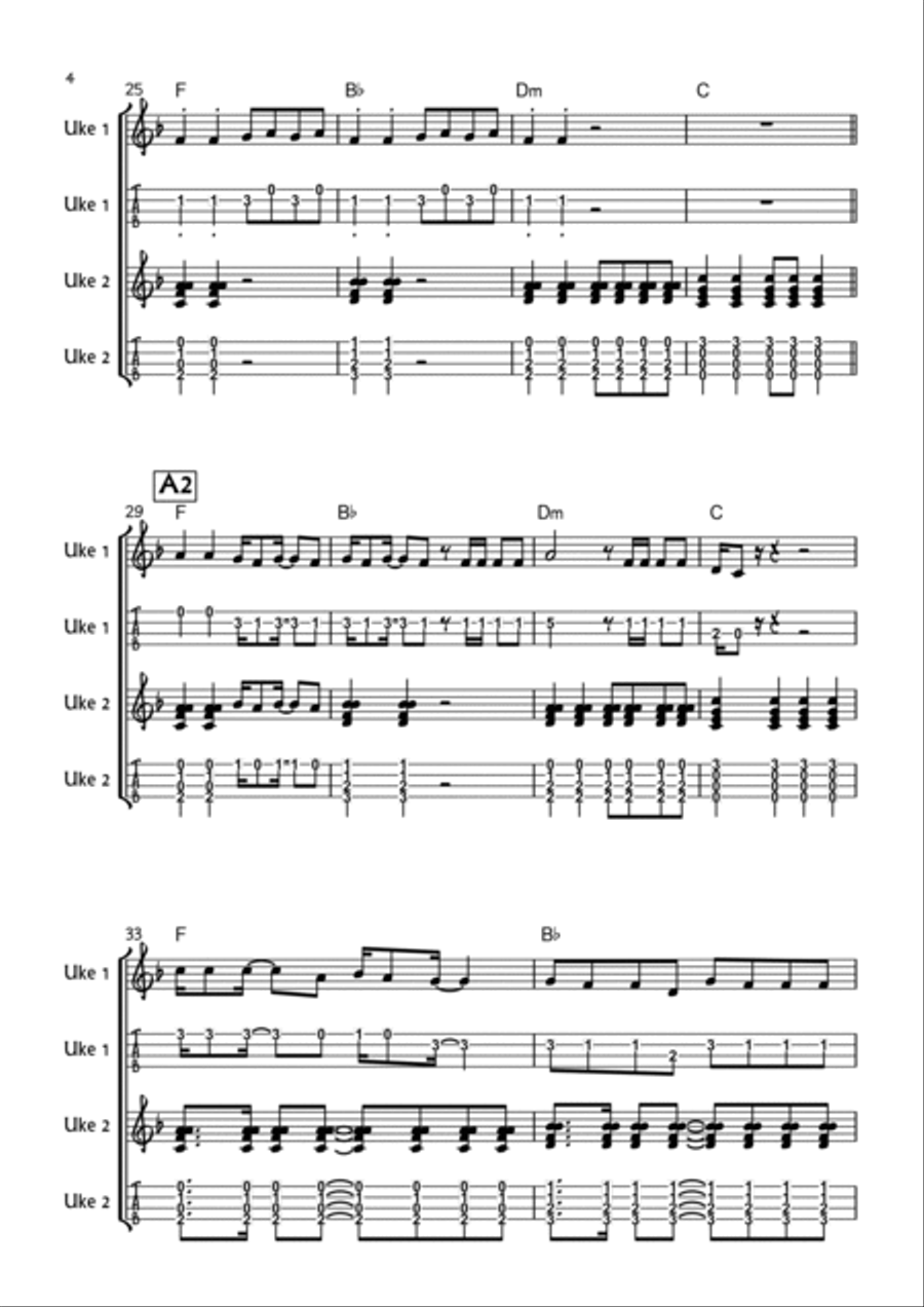 Shotgun Ukulele scores gallery preview page 4