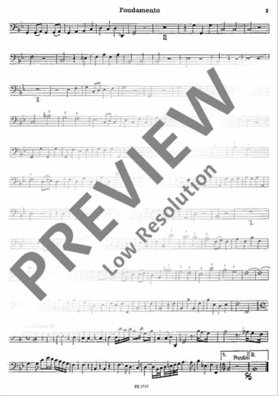 Musique de table Double Bass scores gallery preview page 3