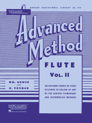 Book cover for Rubank Advanced Method – Flute Vol. 2