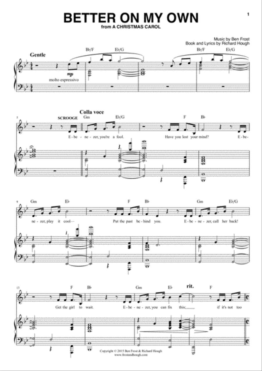 Better On My Own Voice scores gallery preview page 1
