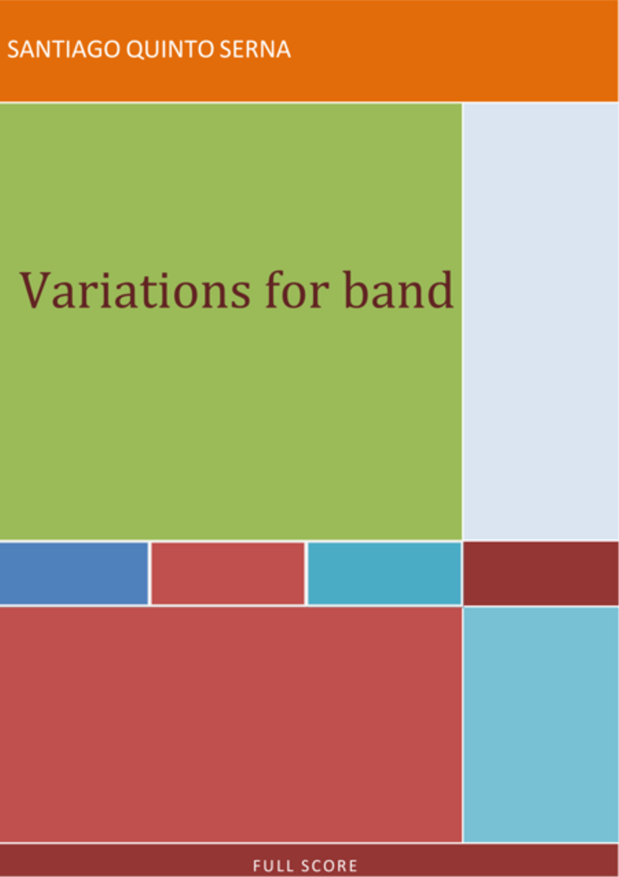 VARIATIONS FOR BAND Concert Band scores gallery preview page 1