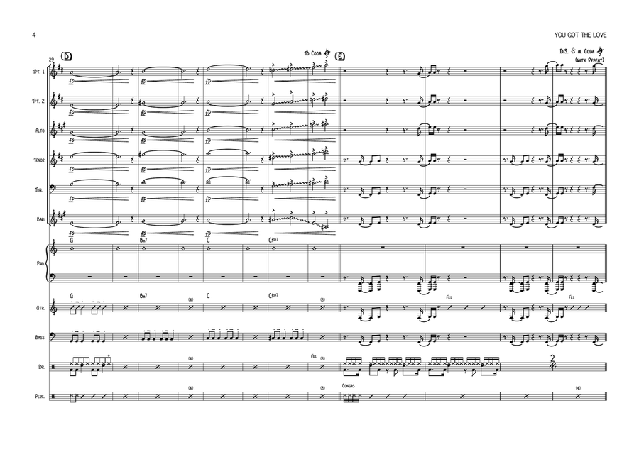 You Got The Love You Got The Love Large Ensemble scores gallery preview page 4