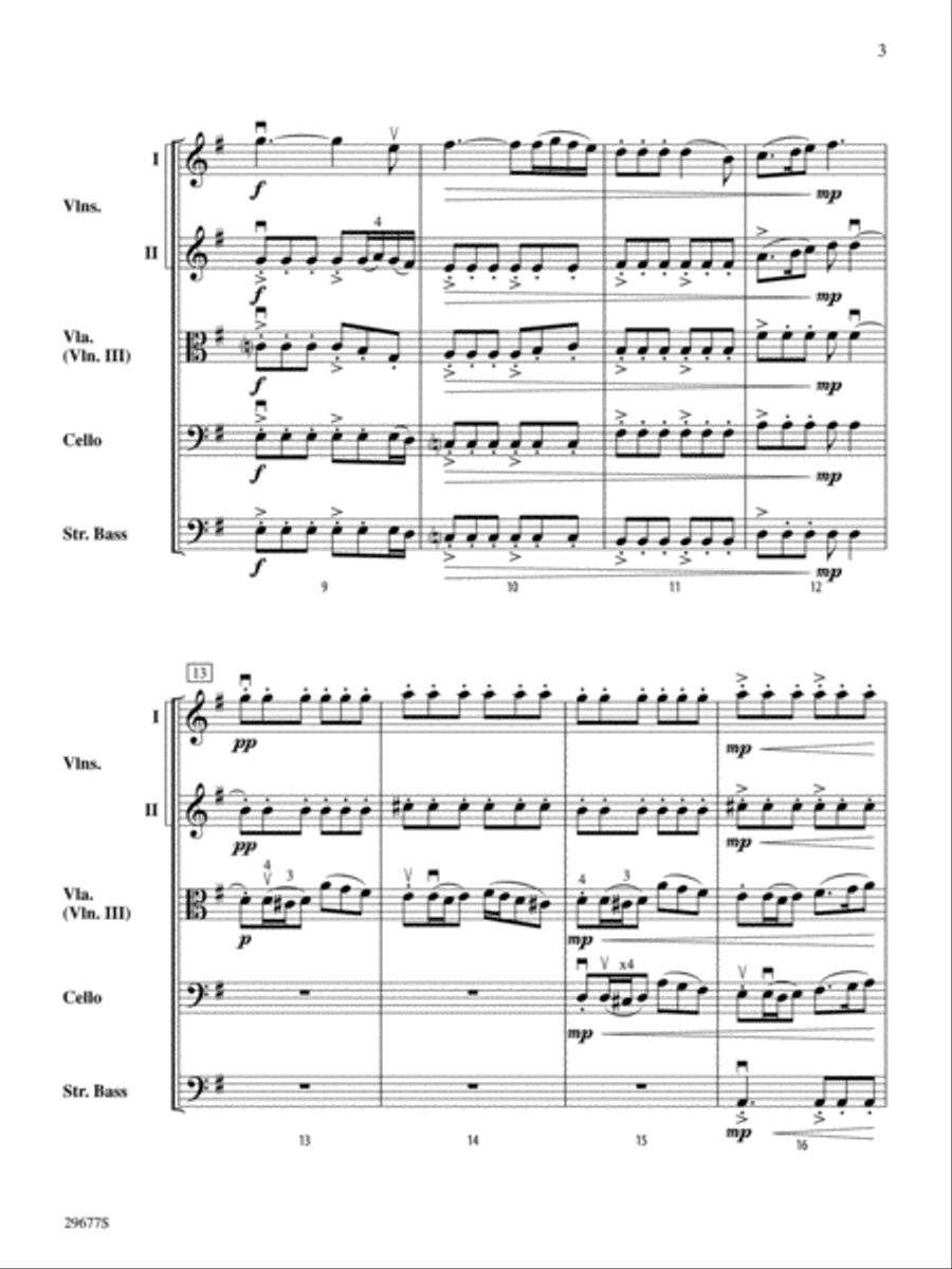 Wave Rider Wave Rider String Orchestra scores gallery preview page 3