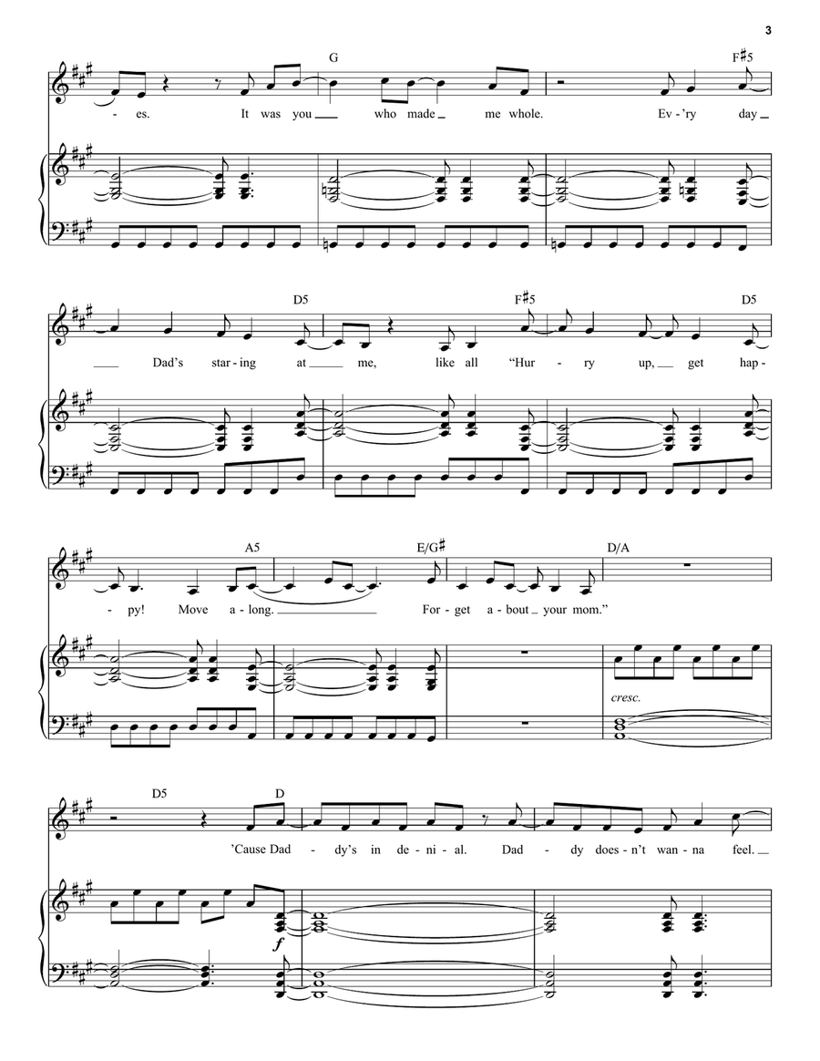Dead Mom (from Beetlejuice The Musical) Voice scores gallery preview page 3