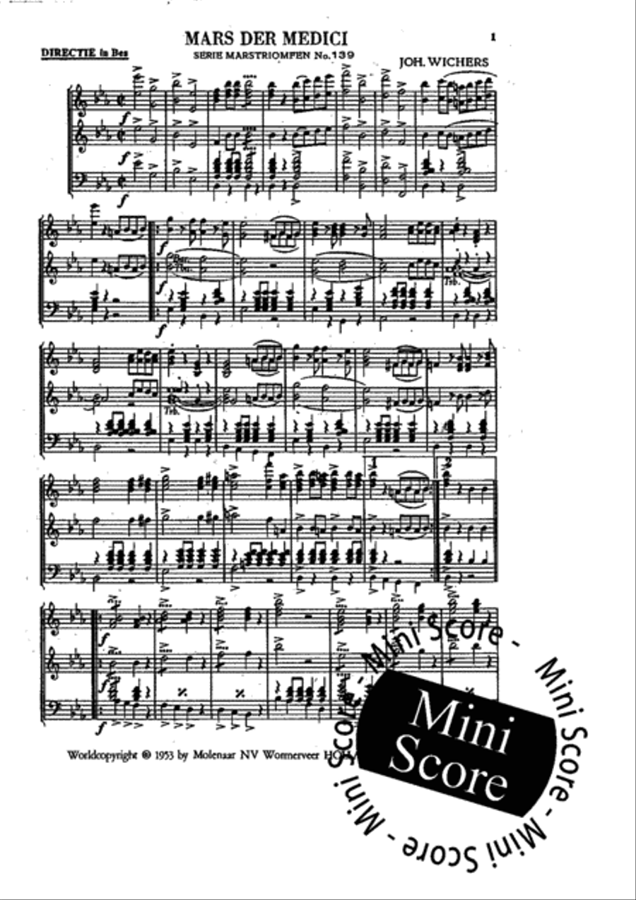 Mars Der Medici Fanfare Band scores gallery preview page 5