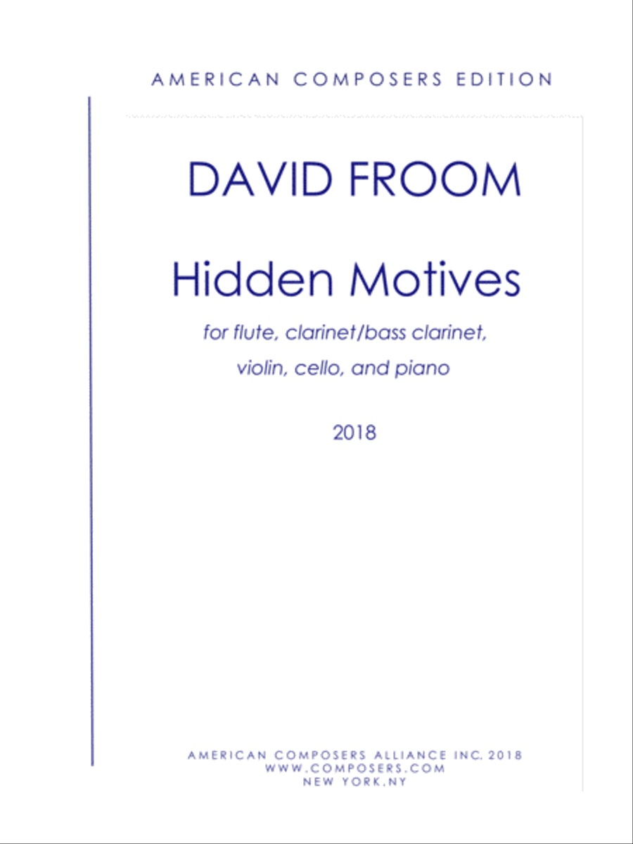 [Froom] Hidden Motives Small Ensemble scores gallery preview page 1