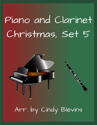 Book cover for Piano and Clarinet, Christmas, Set 5