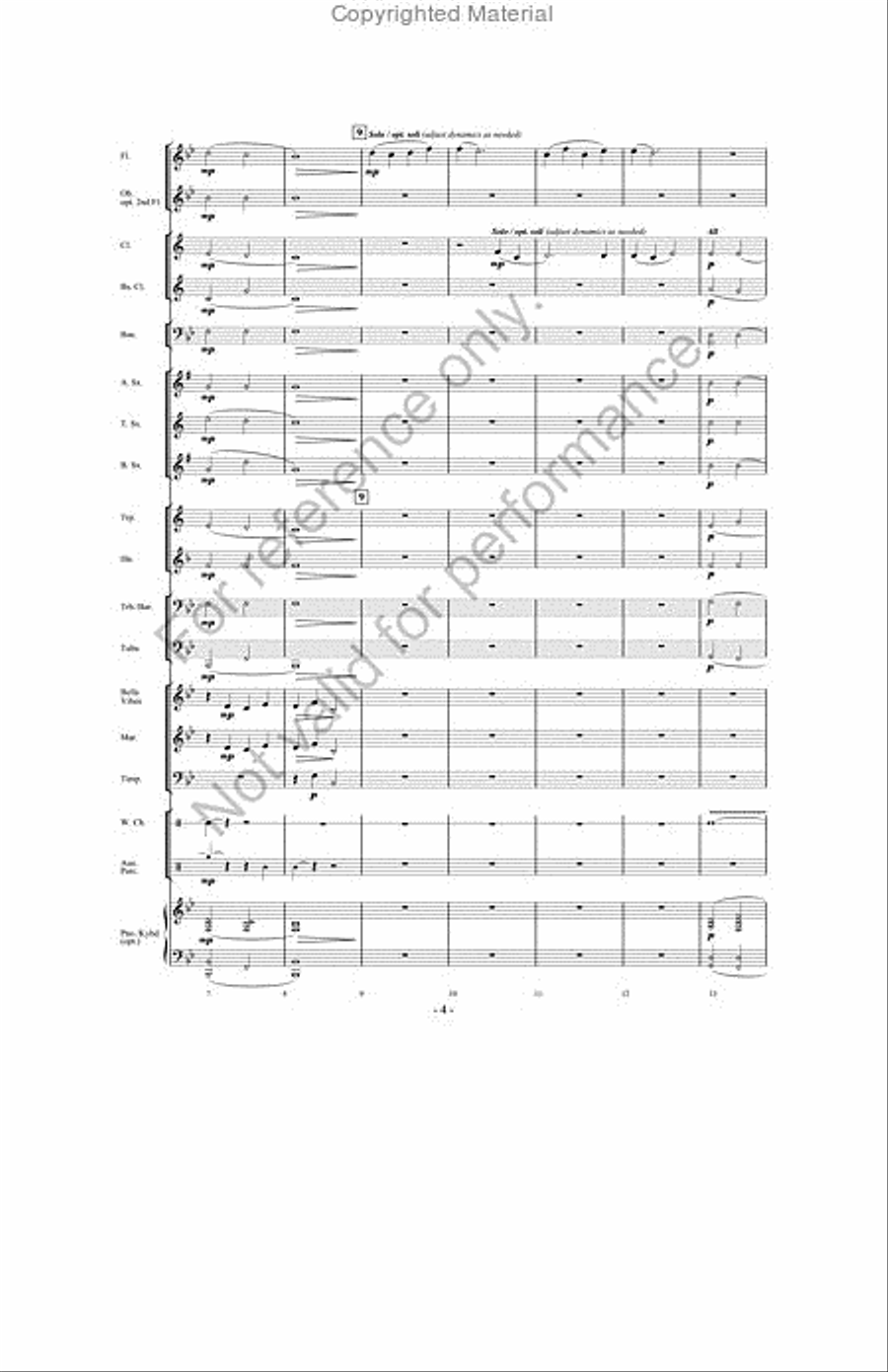 A Song For Peace A Song For Peace Concert Band scores gallery preview page 3