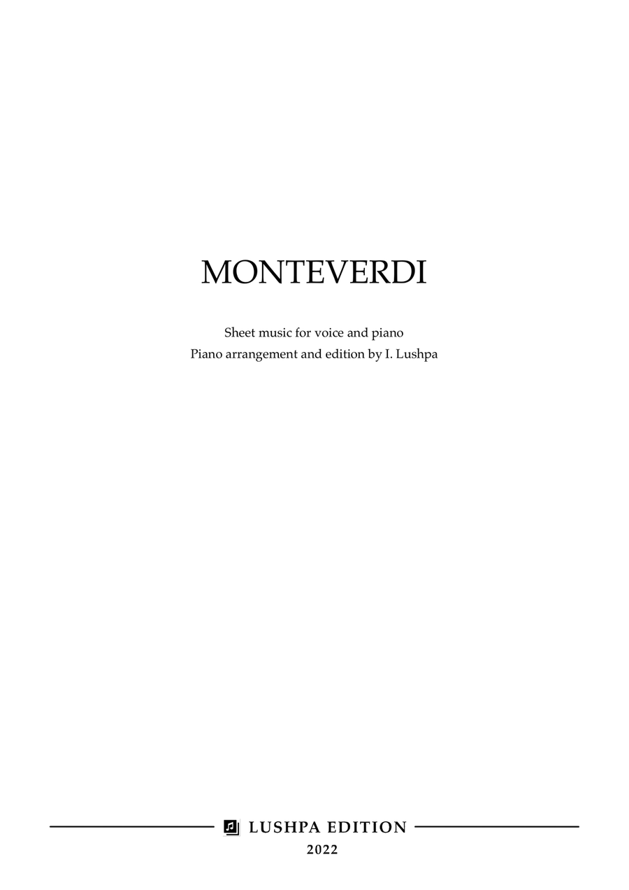 Si dolce è'l tormento Piano, Vocal scores gallery preview page 2