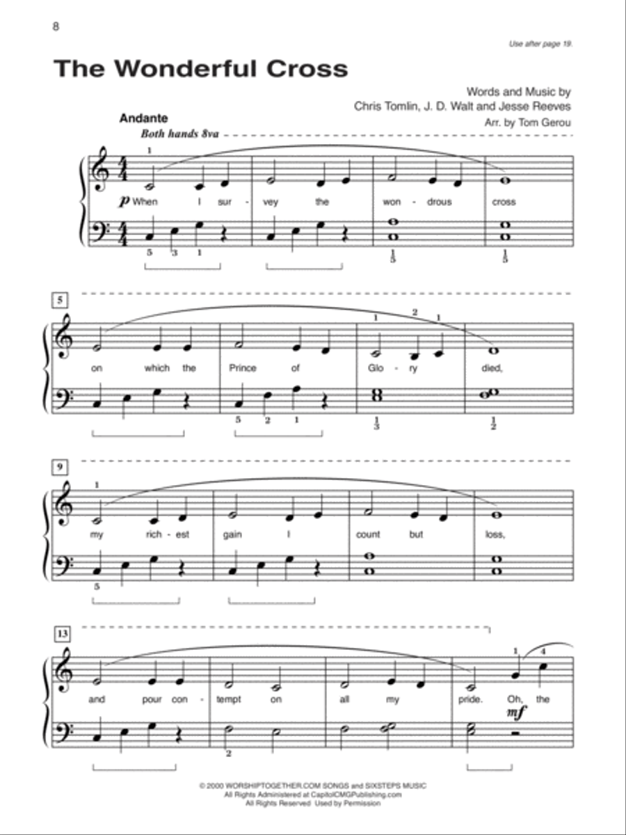 Alfred's Basic Piano Course Praise Hits, Level 2 Piano Method scores gallery preview page 5