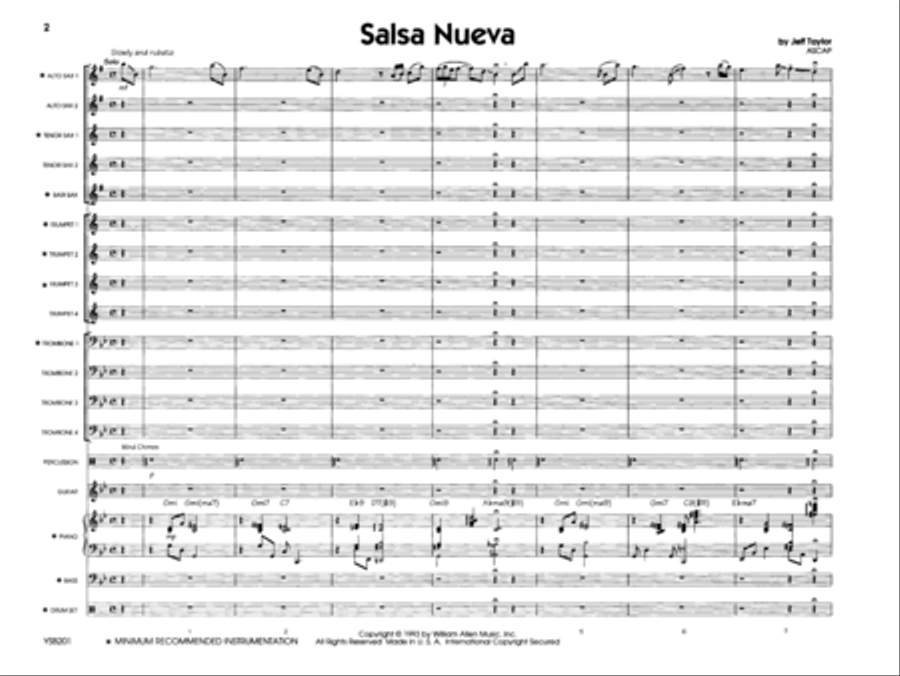 Salsa Nueva Salsa Nueva Jazz Ensemble scores gallery preview page 2