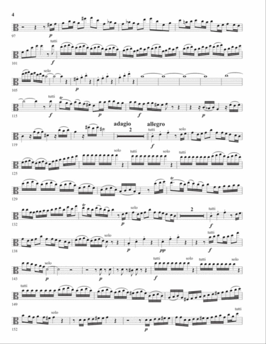 Concerto for Viola in C Major ENSEMBLE PARTS Chamber Orchestra scores gallery preview page 4