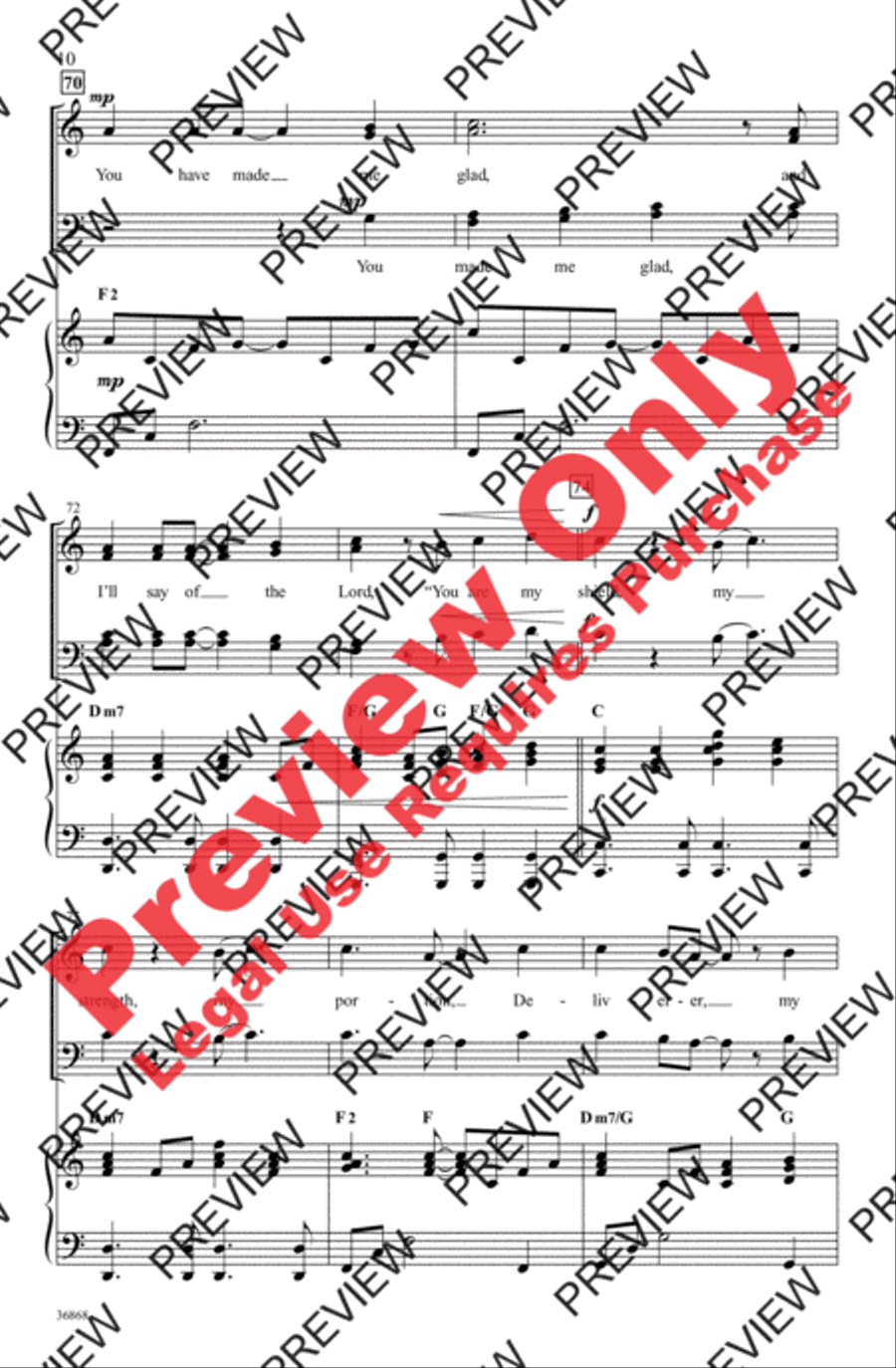 Made Me Glad 4-Part scores gallery preview page 10