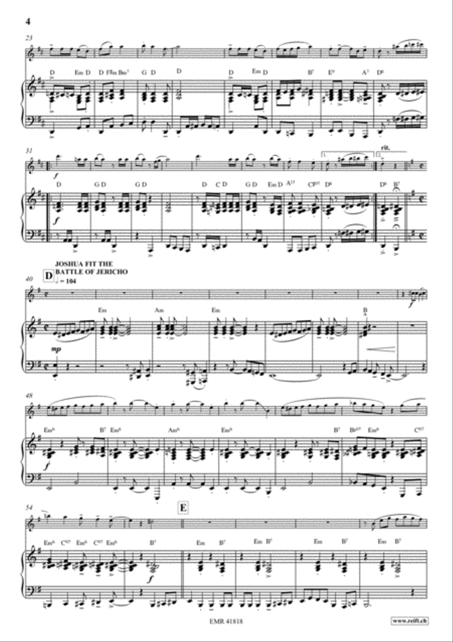 Fascinatin' Gospels Flute Solo scores gallery preview page 5