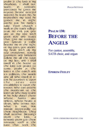 Book cover for Psalm 138: Before the Angels