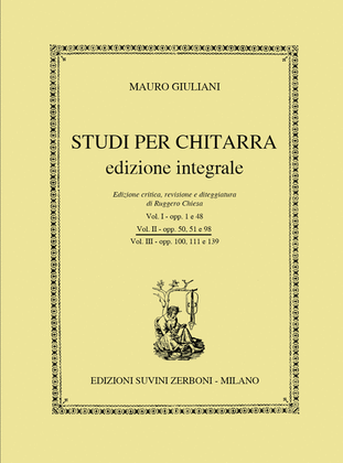 Book cover for Studi per chitarra Ed.Integrale Vol. 2