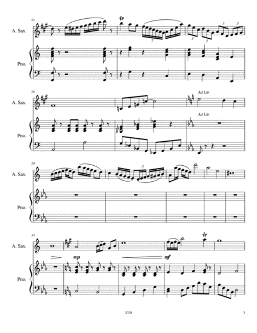 Chelsea's Coffee House Chelsea's Coffee House Alto Saxophone scores gallery preview page 3