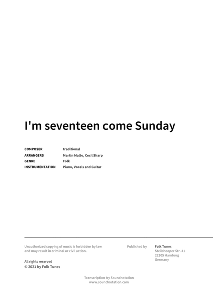 I'm seventeen come Sunday image number null