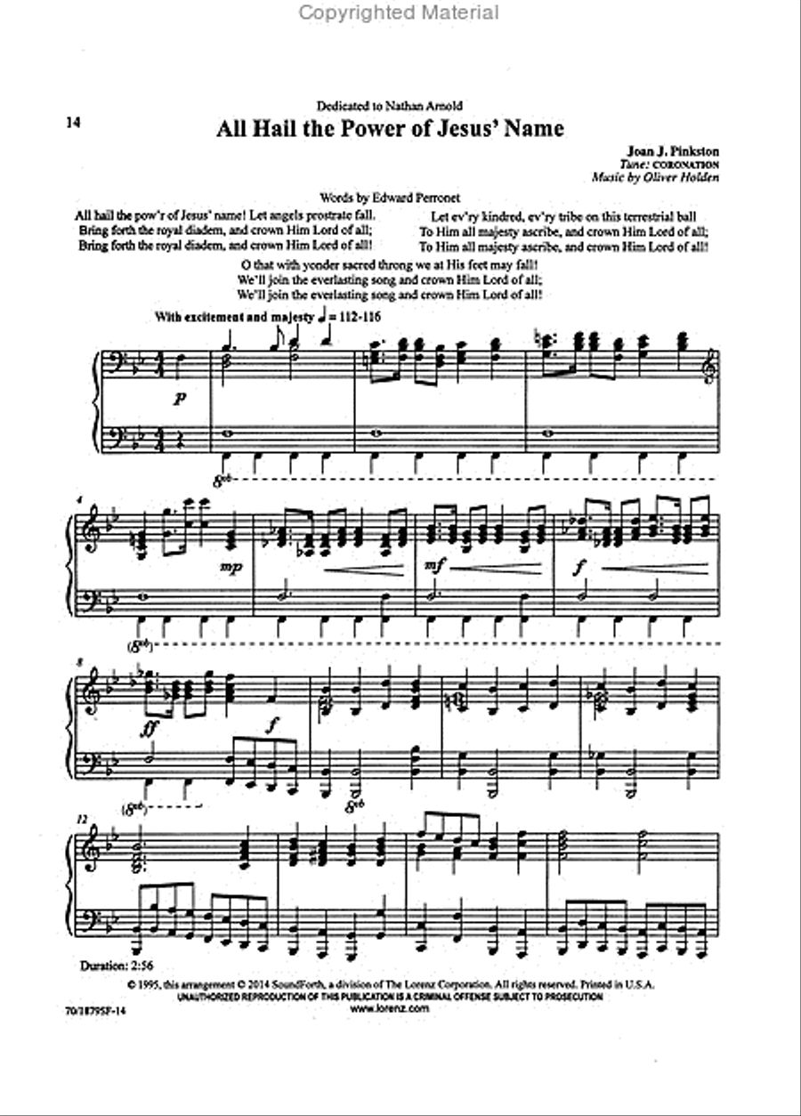 All Praise and Glory All Praise and Glory Piano Solo scores gallery preview page 4