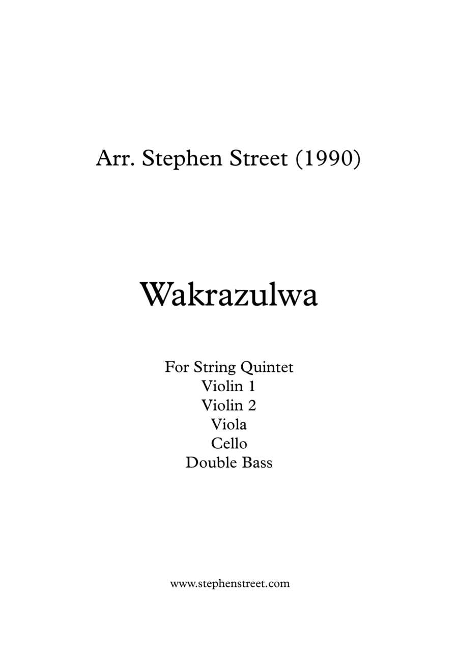 Wakrazulwa for String Quintet image number null