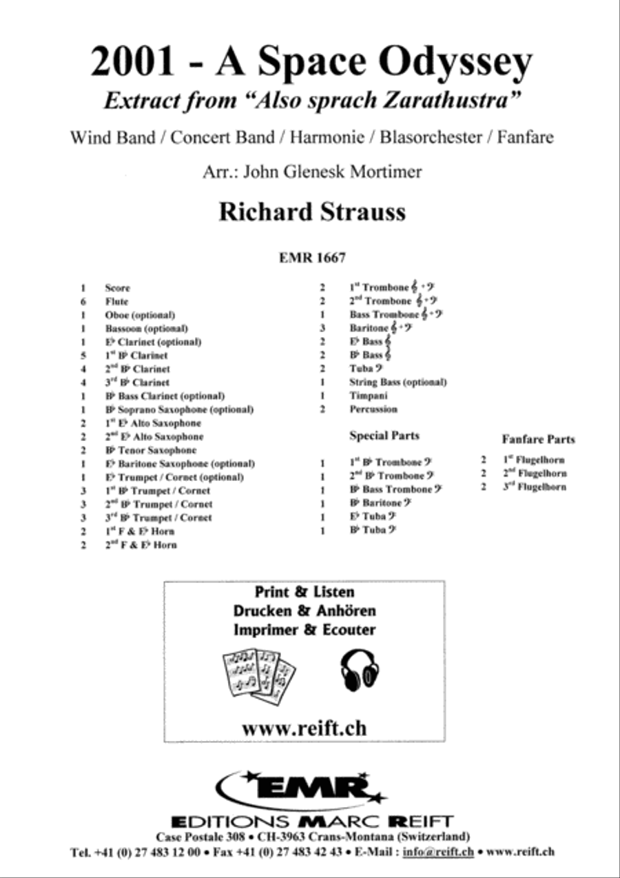 2001 A Space Odyssey Concert Band scores gallery preview page 2