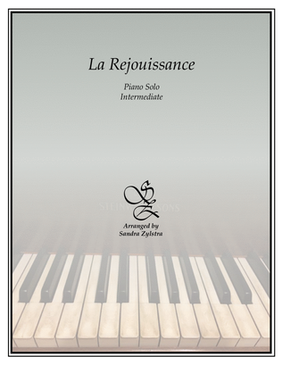 Book cover for La Rejouissance (from "Music for the Royal Fireworks") (intermediate piano solo)