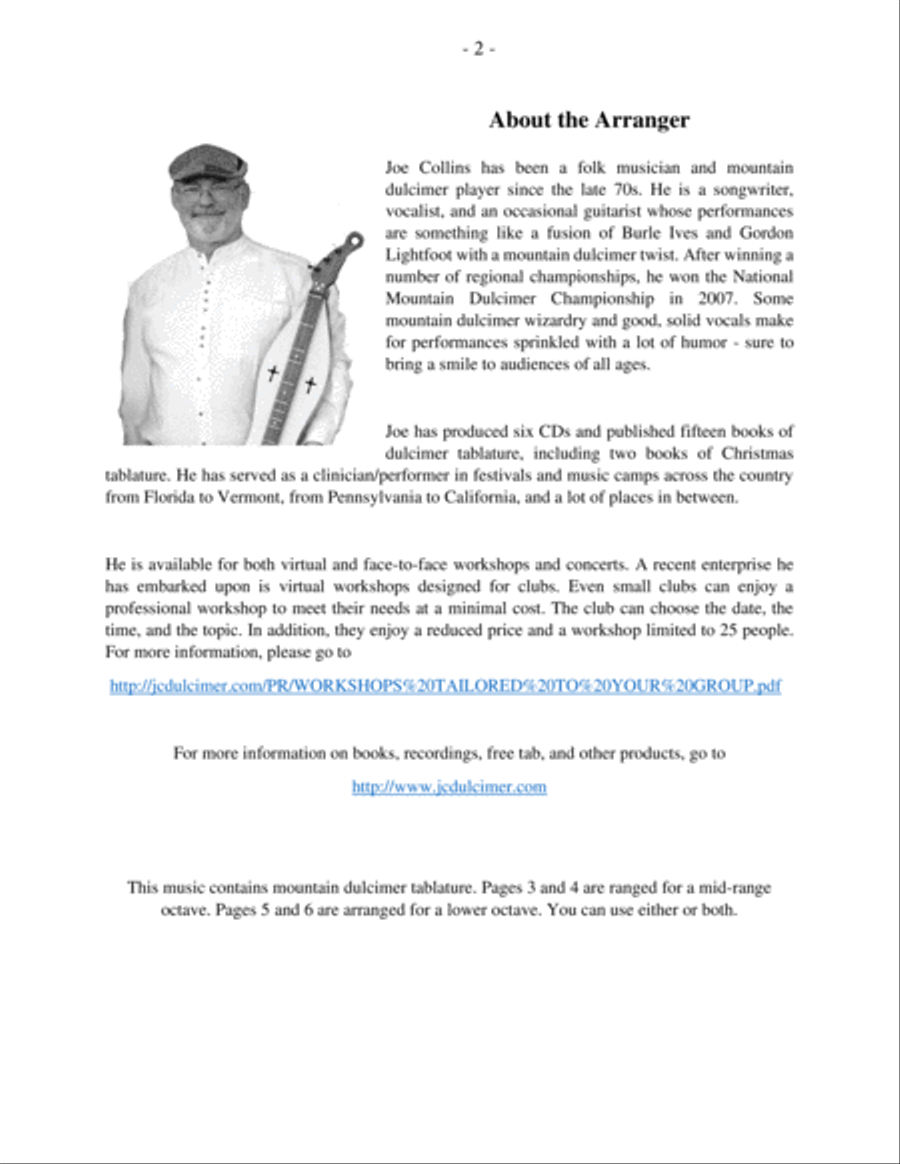 Because He Lives Dulcimer scores gallery preview page 2