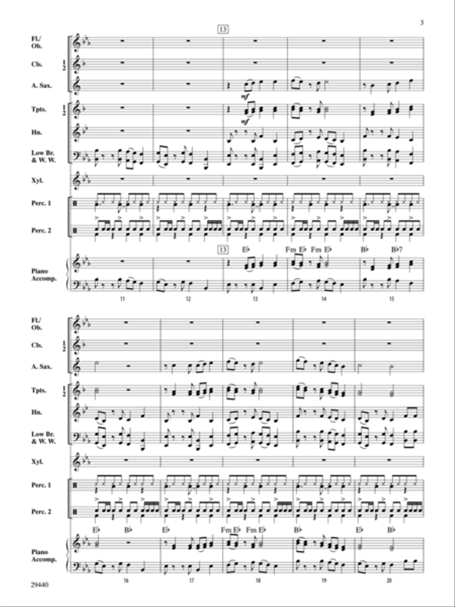 Camino Real (Score only) Concert Band scores gallery preview page 3