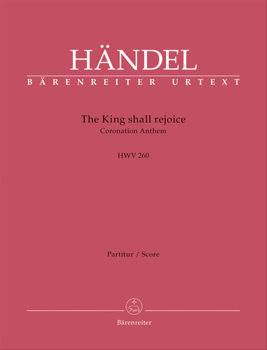 The King shall rejoice HWV 260 Mixed Choir scores gallery preview page 1