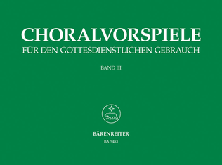 Book cover for Choralvorspiele fur den gottesdienstlichen Gebrauch, Band 3